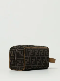 Beauty Case Small FF Fendi in misto cotone jacquard