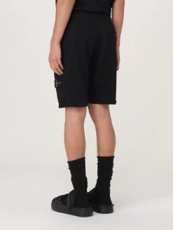 Bermuda cargo in pile di cotone tinto in capo Stone Island