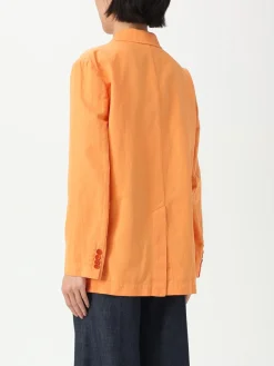 Blazer a doppiopetto in cotone e lino Aspesi