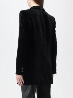 Blazer a doppiopetto in velluto Alberta Ferretti