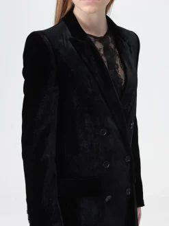 Blazer a doppiopetto in velluto Alberta Ferretti