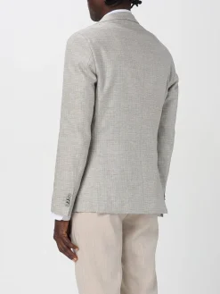 Blazer a monopetto Boss in misto lino