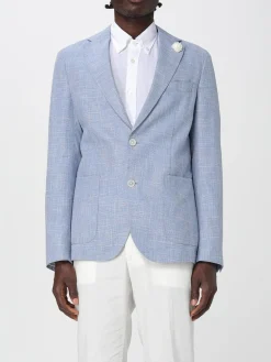 Blazer a monopetto Boss in misto lino