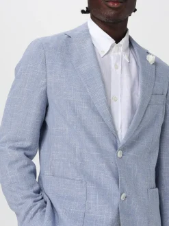 Blazer a monopetto Boss in misto lino