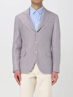 Blazer a monopetto Brunello Cucinelli in misto lino