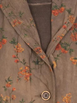 Blazer a monopetto in cotone floreale Uma Wang