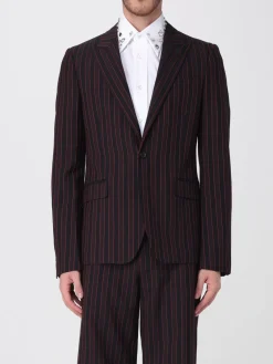 Blazer a monopetto in lana gessata McQueen