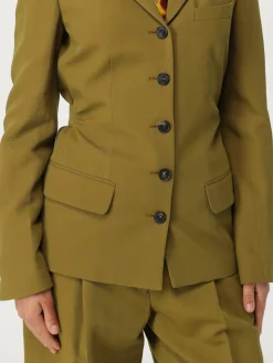 Blazer a monopetto in misto lana Dries Van Noten