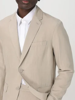 Blazer Armani Exchange in lino e viscosa