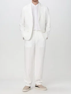 Blazer Armani Exchange in misto cotone e lino