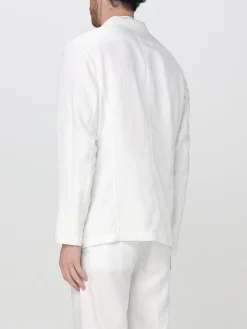 Blazer Armani Exchange in misto cotone e lino