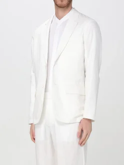 Blazer Armani Exchange in misto cotone e lino