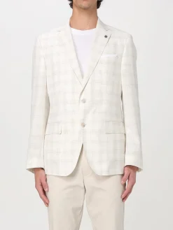 Blazer Boss in misto lana check