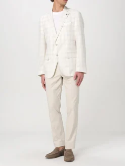 Blazer Boss in misto lana check