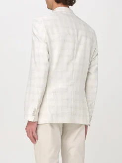 Blazer Boss in misto lana check