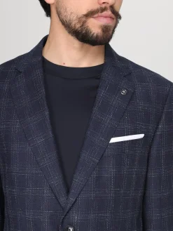 Blazer Boss in misto lana check