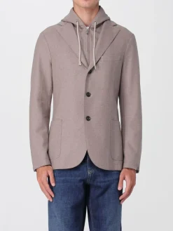 Blazer con cappuccio Eleventy in misto lana