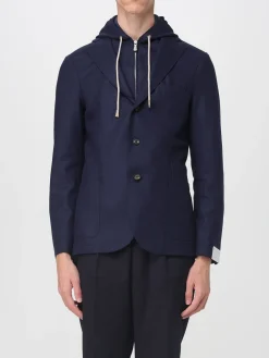 Blazer con cappuccio Eleventy in misto lana