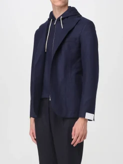 Blazer con cappuccio Eleventy in misto lana