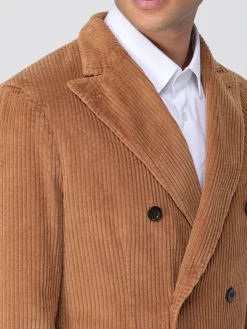 Blazer doppiopetto Boglioli in velluto a costine