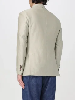 Blazer doppiopetto Eleventy in cotone e lino