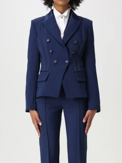 Blazer doppiopetto Elisabetta Franchi in crêpe