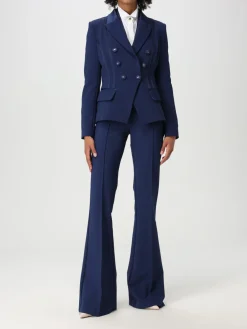 Blazer doppiopetto Elisabetta Franchi in crêpe