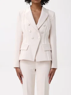 Blazer doppiopetto Elisabetta Franchi in crêpe