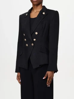 Blazer doppiopetto Elisabetta Franchi in misto lino