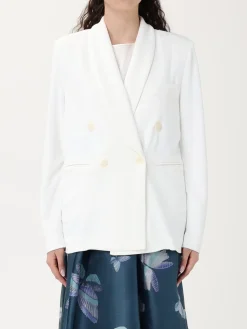 Blazer doppiopetto Emporio Armani in misto viscosain