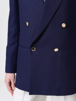 Blazer doppiopetto Lardini in lana e seta