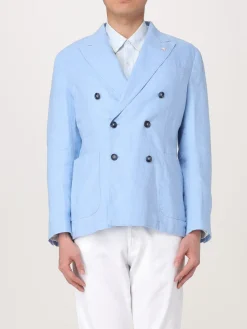 Blazer doppiopetto Manuel Ritz in lino