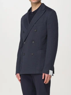 Blazer doppiopetto Paolo Pecora in misto cotone