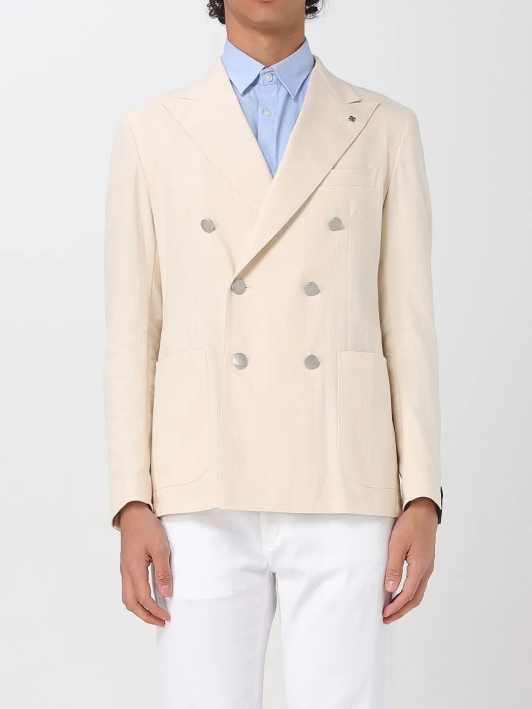 Blazer doppiopetto Tagliatore in misto cotone