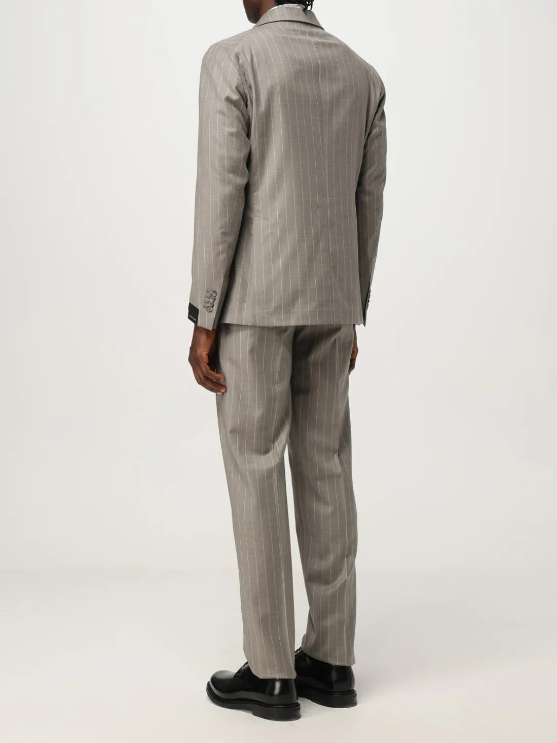 Blazer doppiopetto Tagliatore in lana con stampa gessata