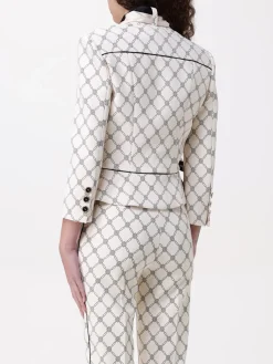 Blazer Elisabetta Franchi in crêpe stampato