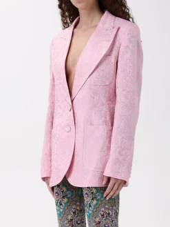Blazer Etro in viscosa e seta con stampa Paisley
