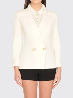 Blazer in maglia con fiocchi gioiello Elisabetta Franchi