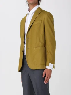 Blazer Luigi Bianchi in misto lana e cashmere