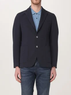 Blazer monopetto Boss in twill