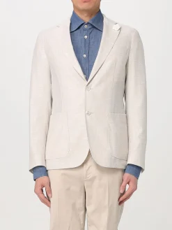 Blazer monopetto Boss in misto lana