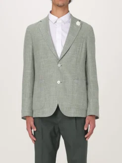 Blazer monopetto Boss in misto lana