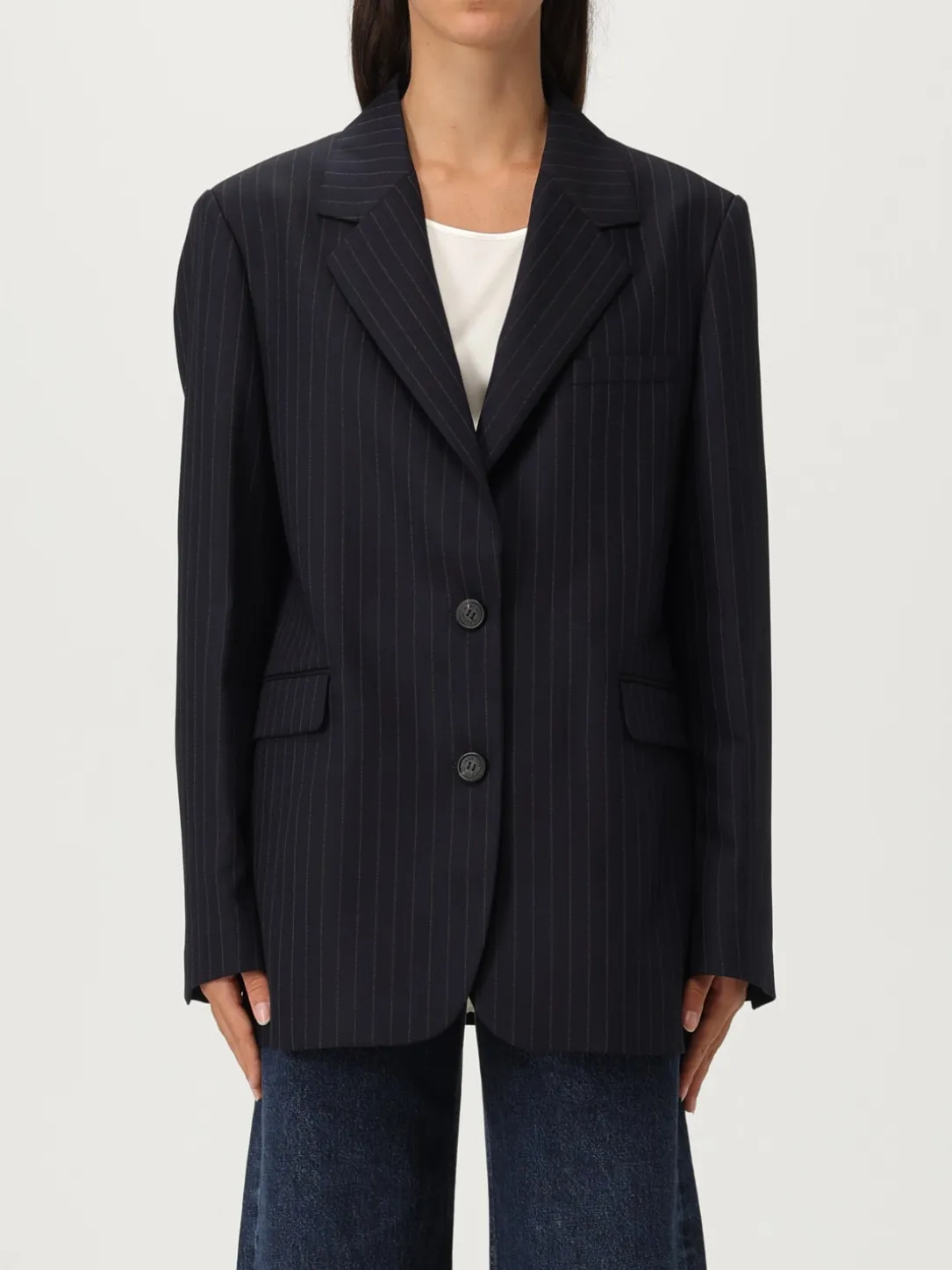 Blazer monopetto Golden Goose in lana vergine e cotone