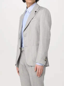 Blazer monopetto Lardini in twill