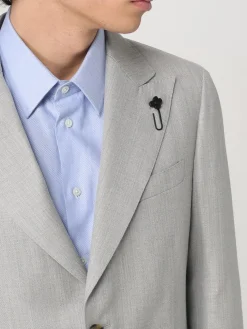 Blazer monopetto Lardini in twill