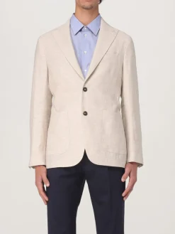 Blazer monopetto Manuel Ritz in cotone e lino