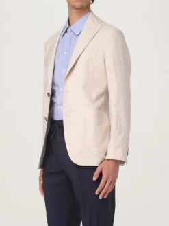 Blazer monopetto Manuel Ritz in cotone e lino