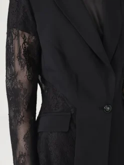 Blazer monopetto Pinko in cotone e pizzo