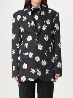 Blazer Moschino Couture in cotone con stampa floreale