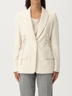 Blazer Twinset in crêpe con stringhe